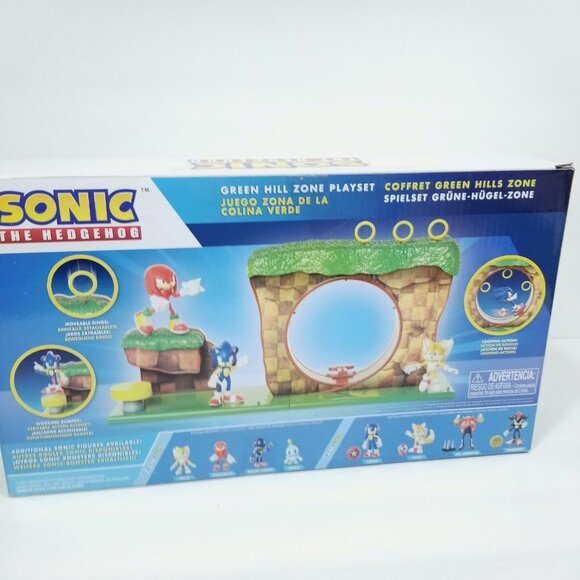 Sonic The Hedgehog 10 Piece Playset With Figure Green Hill Zone Go SEGA 60th New - Picture 3 of 6